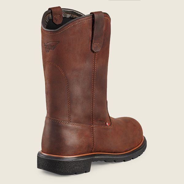 レッド ウィング(Red Wing) DynaForce® - 11インチ防水ソフトトゥプルオン ブーツ メンズ ブラウン JP67830